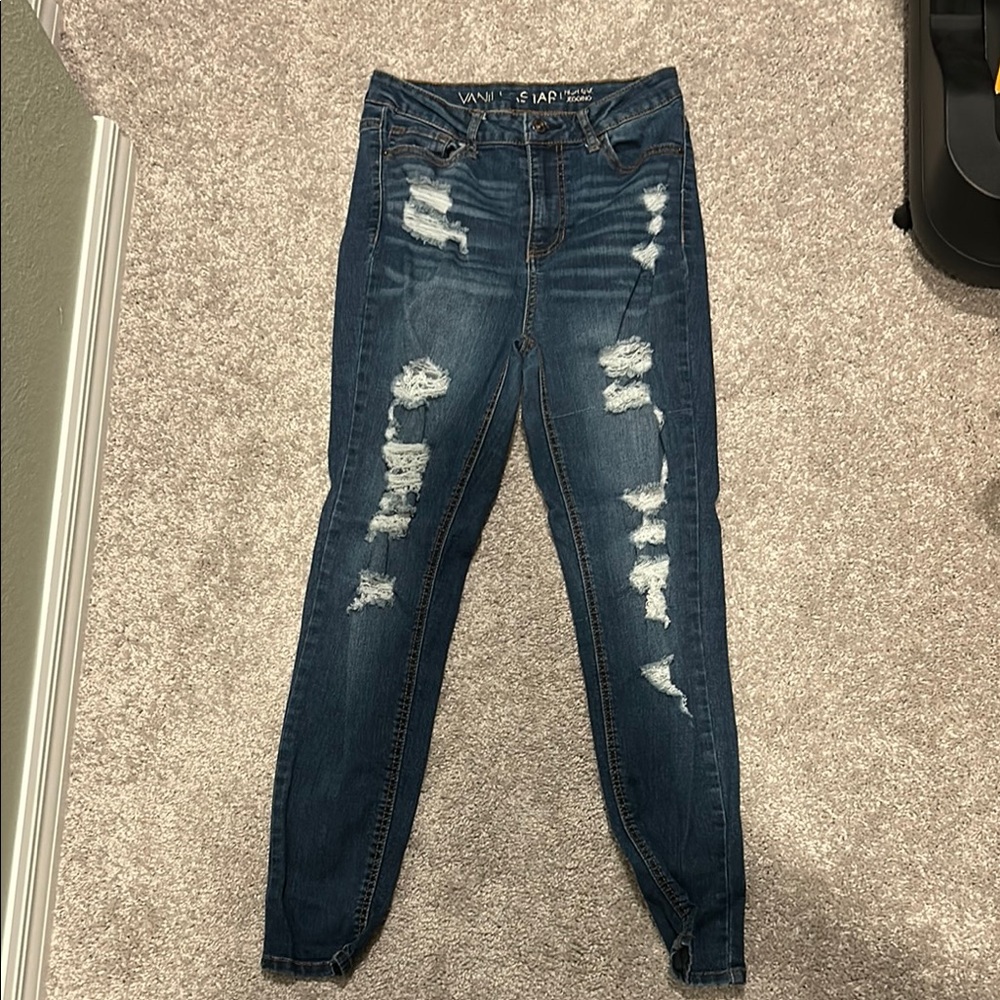 Van Heusen Women's Distressed Blue Jeans
